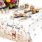 3 Pack Bear Baby Shower Tablecloths Gender Reveal Table Covers Rectangle Plastic Table Cloths for Bear Baby Shower Gender Reveal Party Decorations, 54 x 108 Inch